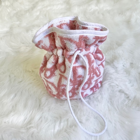 Vintage Christian Dior Terry Cloth Mini Bag in Unused Condition - Picture 3 of 8